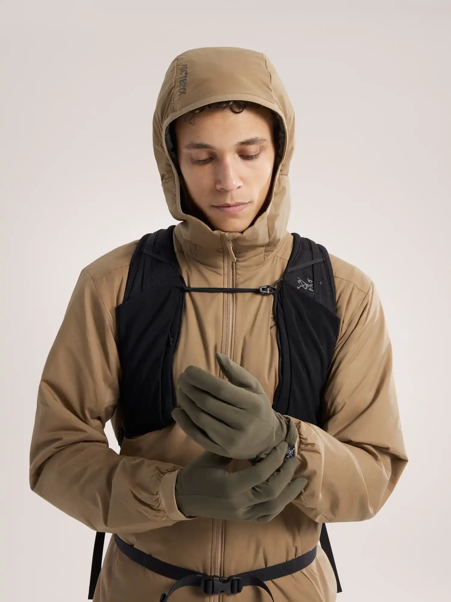 Arcteryx Atom Mens Hooded Jacket - Canvas/Forage - Image 8