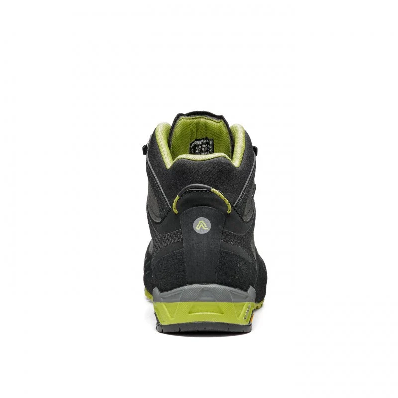 Asolo Eldo Mid Leather GV Mens Hiking Boot - Graphite/Green Oasis - Image 4