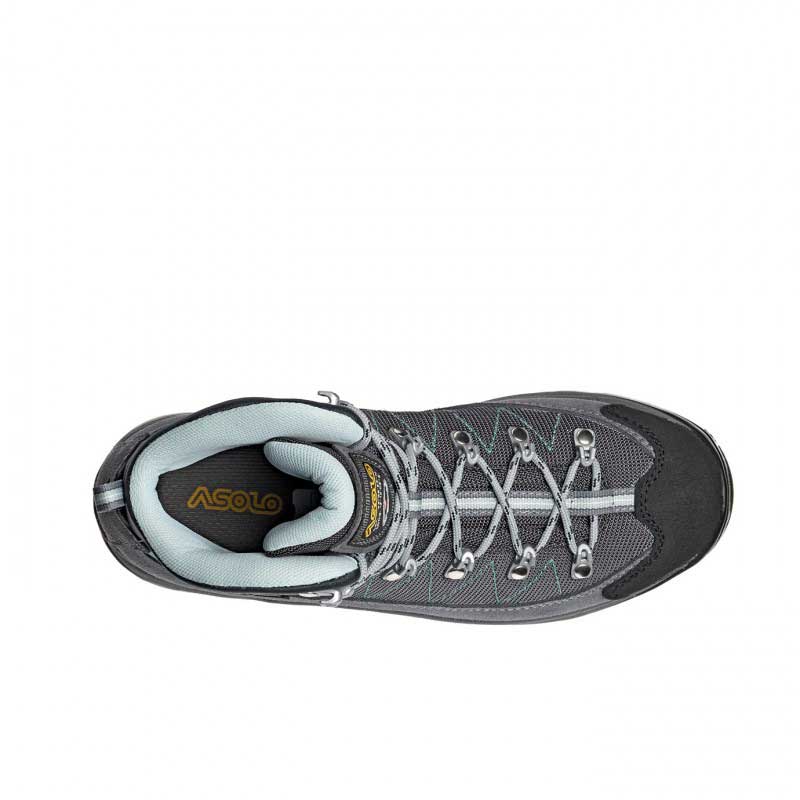 Asolo Finder GV Womens Hiking Boot - Grey/Gunmetal/Pool Side - Image 6