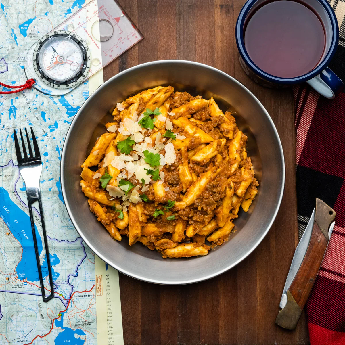 Campers Pantry Penne Bolognese Meal