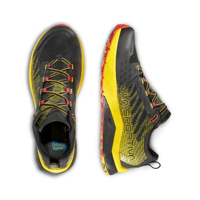 La Sportiva Jackal II Mens Trail Running Shoe - Black/Yellow - Clearance - Image 3