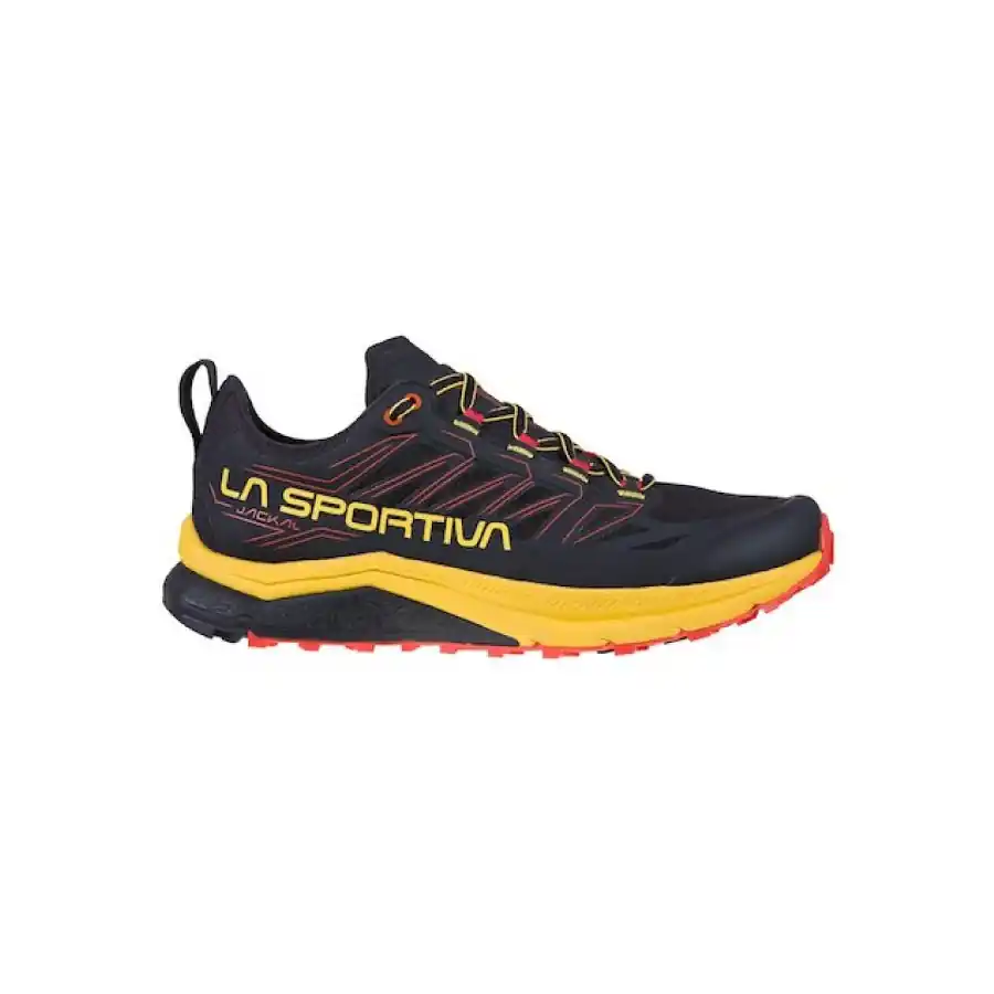 La Sportiva Jackal Mens Trail Running Shoe - Black/Yellow - Image 2