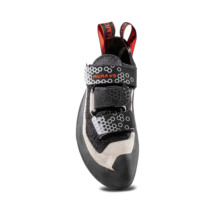 La Sportiva Miura VS Womens Climbing Shoe - White/Cherry Tomato - Image 2