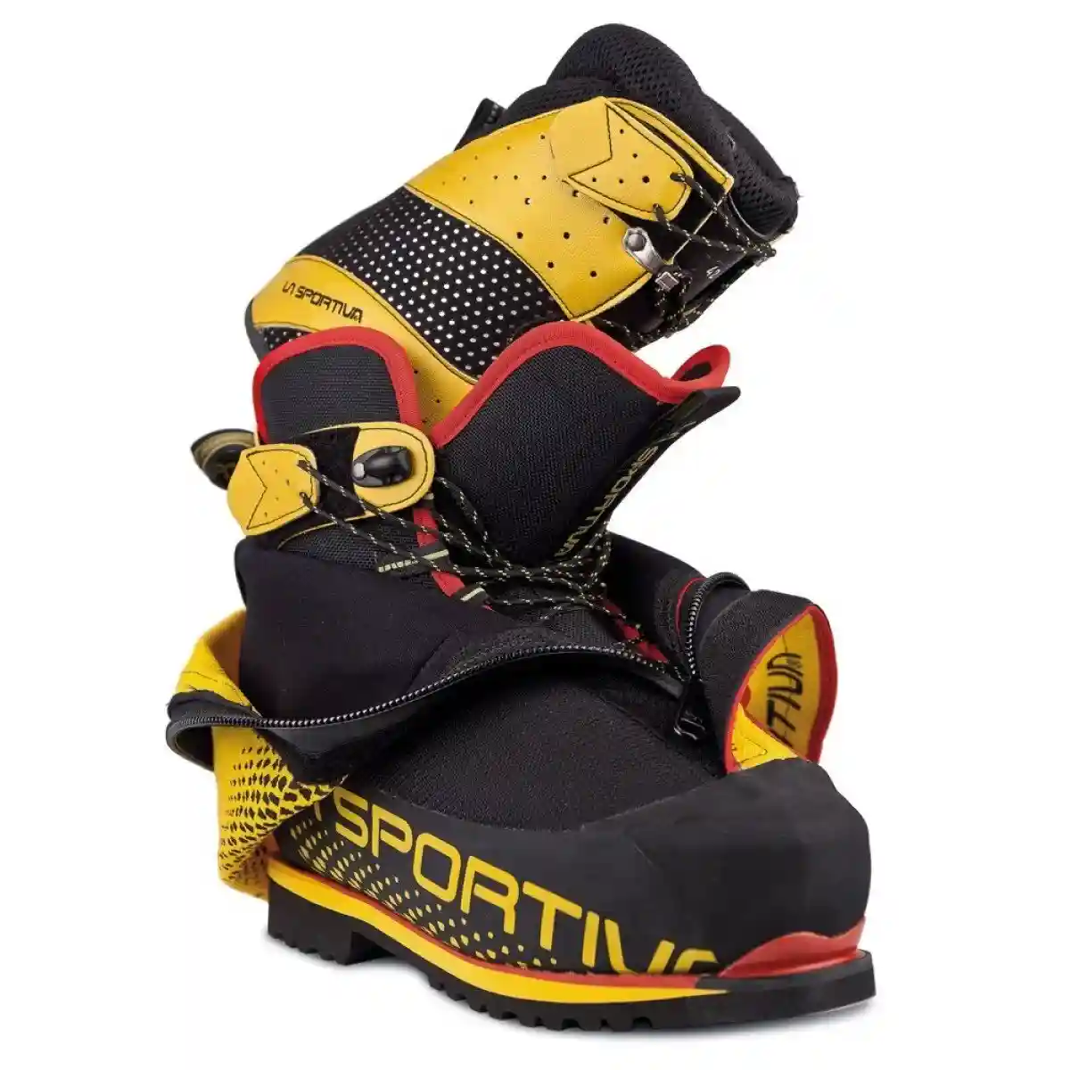 La Sportiva Olympus Mons EVO Mens Mountaineering Boot - Black/Yellow - Image 2