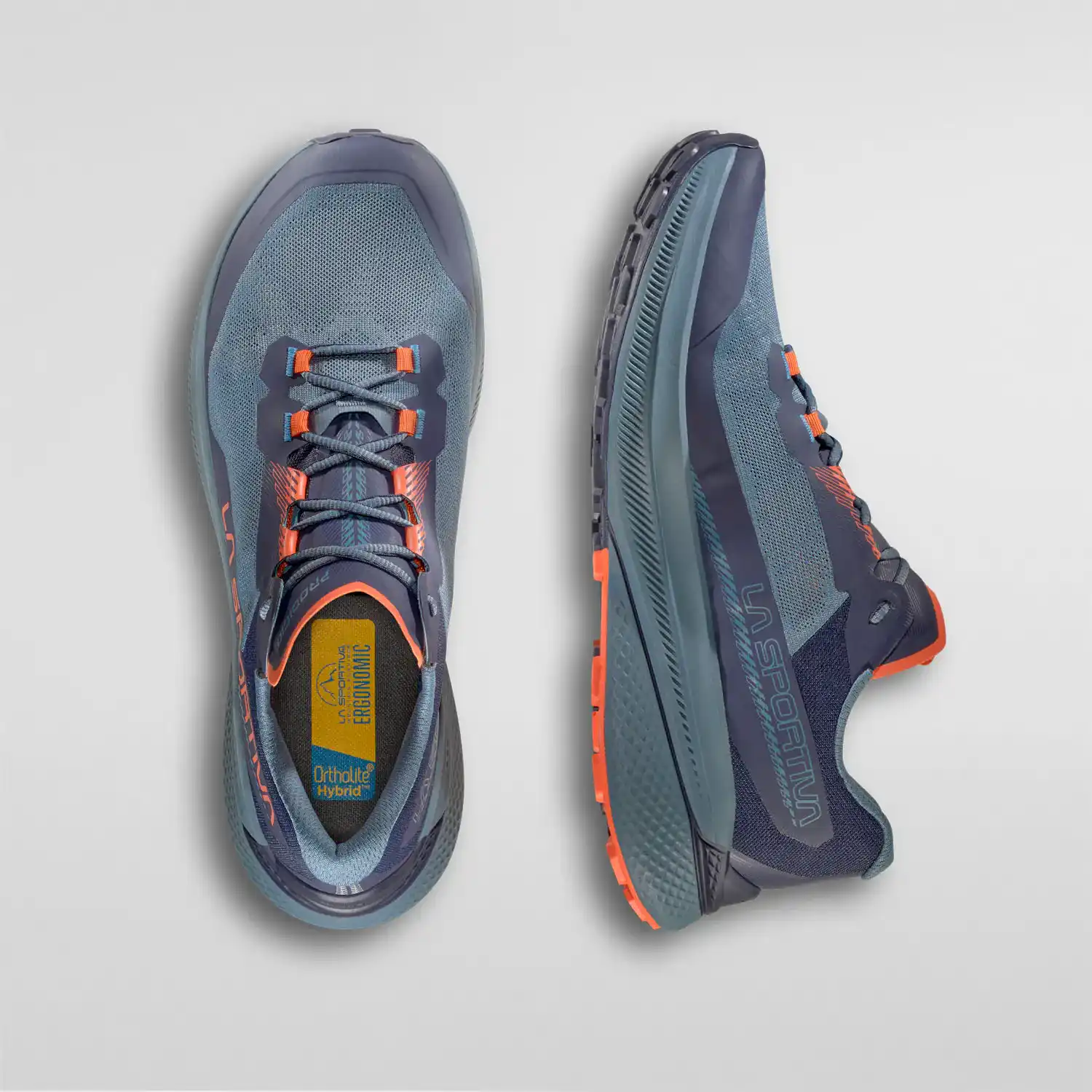 La Sportiva Prodigio Mens Trail Running Shoe - Hurricane/Deep Sea - Image 4