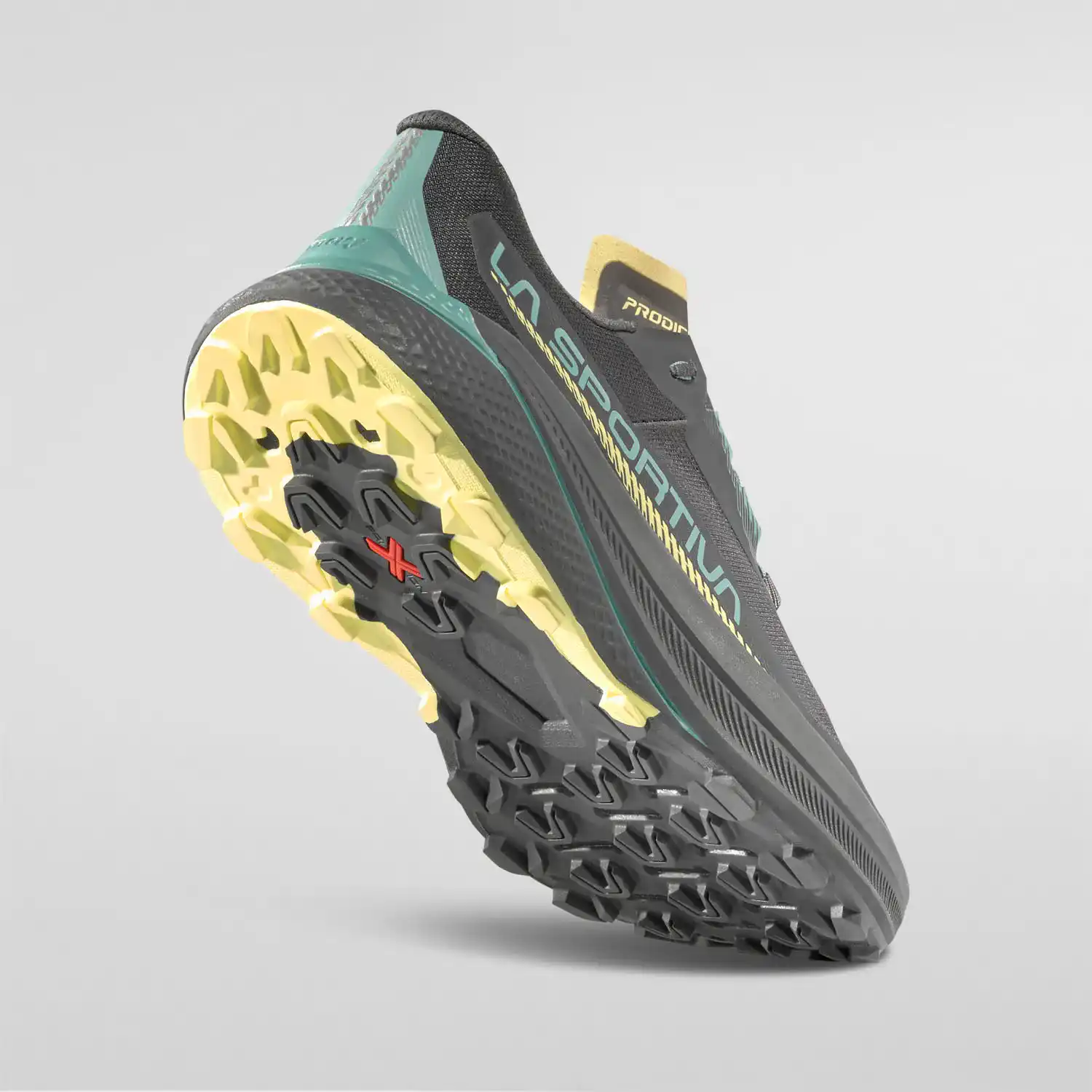 La Sportiva Prodigio Womens Trail Running Shoe - Carbon/Juniper - Image 6