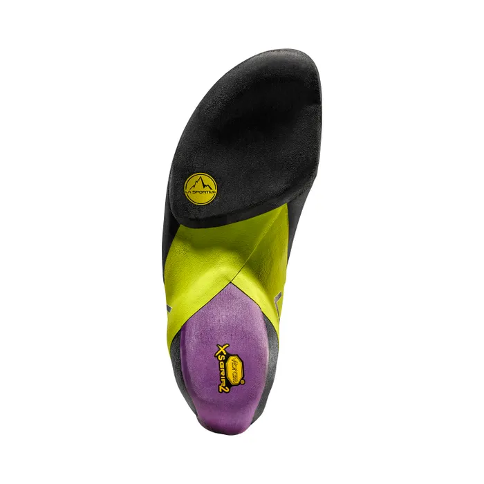 La Sportiva Python Climbing Shoe - Purple/Lime Punch - Image 2