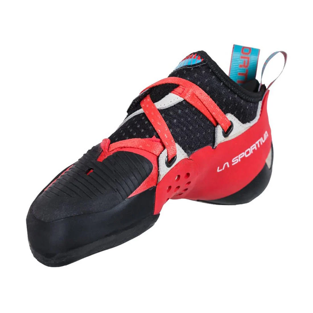 La Sportiva Solution Comp Womens Climbing Shoe - Hibiscus/Malibu Blue - Image 2