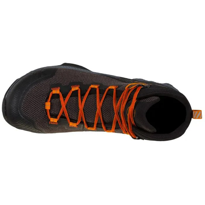 La Sportiva TX Hike Mid GTX Mens Hiking Boot - Carbon/Saffron - Image 3