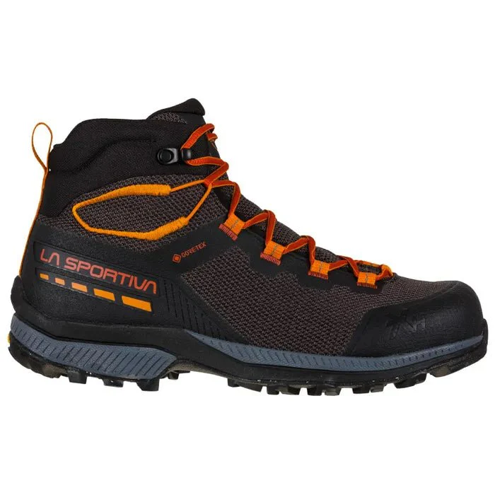 La Sportiva TX Hike Mid GTX Mens Hiking Boot - Carbon/Saffron - Image 4