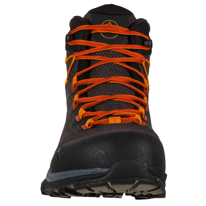 La Sportiva TX Hike Mid GTX Mens Hiking Boot - Carbon/Saffron - Image 5