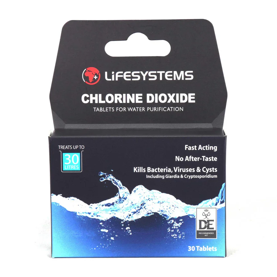 LifeSystems Chlorine Dioxide Water Purification Tablets - 30 Tablets