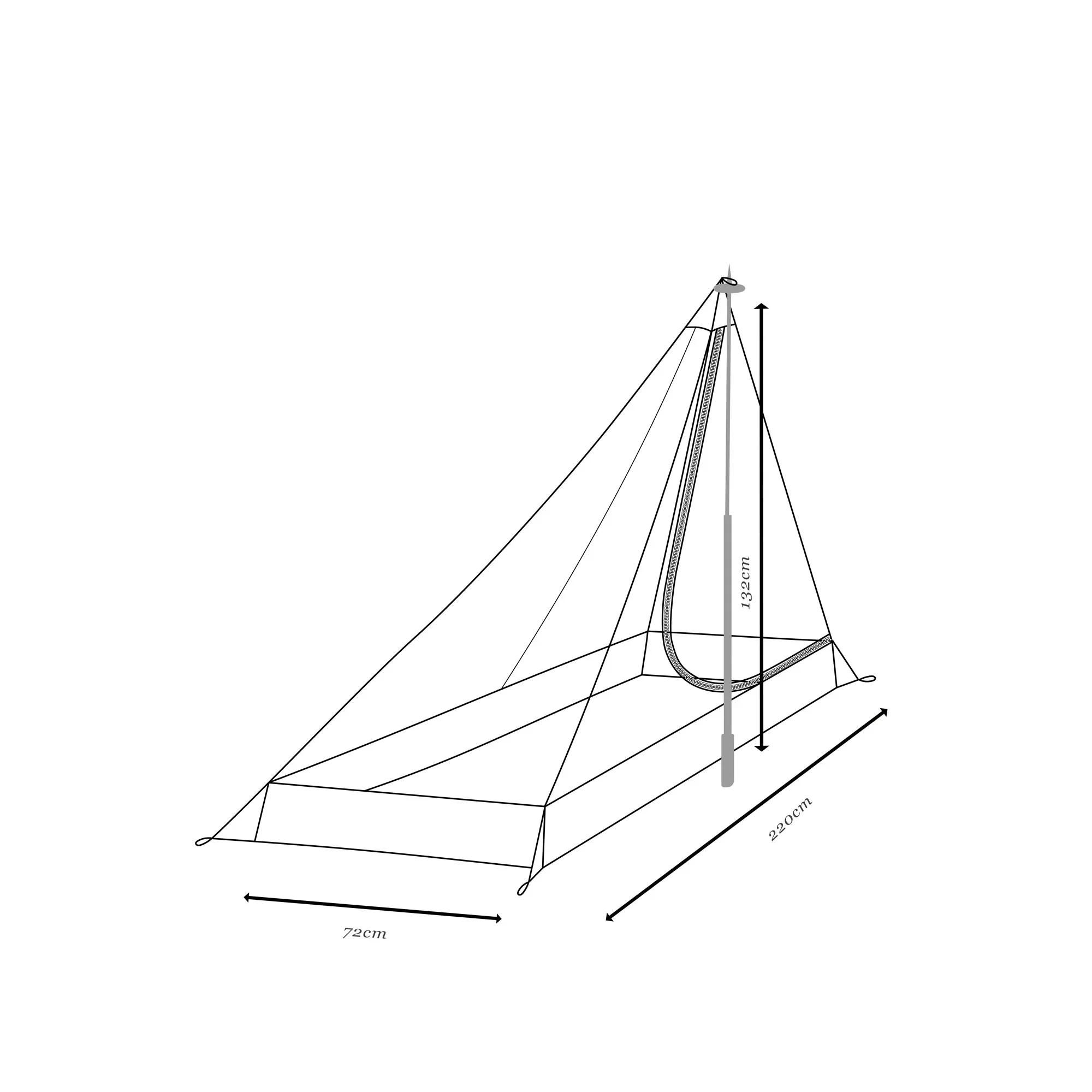 Mont Hypermid 2 Ultralight Pyramid Tent Half Inner - Image 5