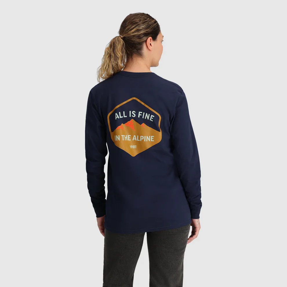 Outdoor Research Alpine Logo Unisex Long Sleeve T-Shirt - Image 2
