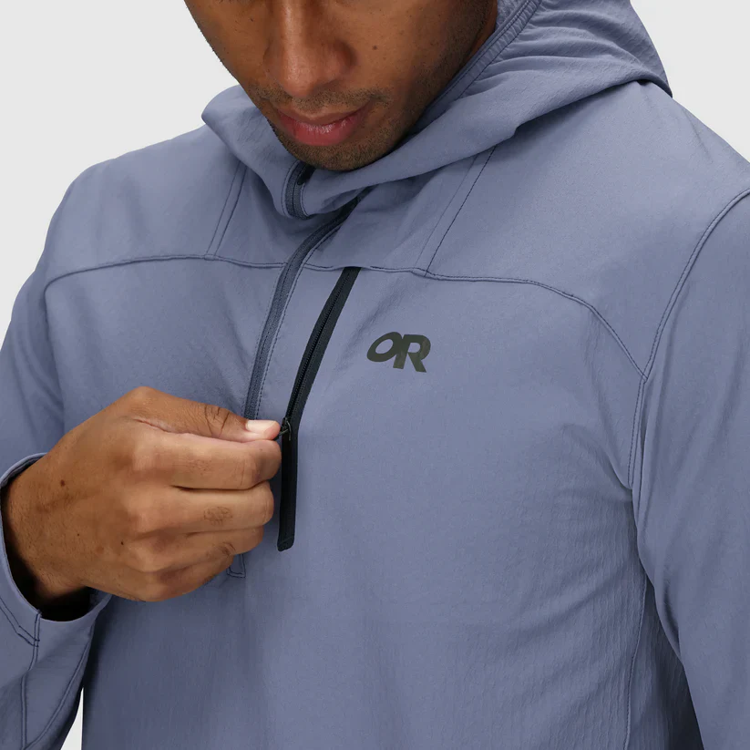 Outdoor Research Freewheel MTB Half Zip Mens Hooded Jacket - Image 7