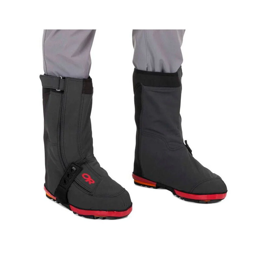 Outdoor Research X-Gaiters Shoe Gaiters - Black/Chili - Image 2