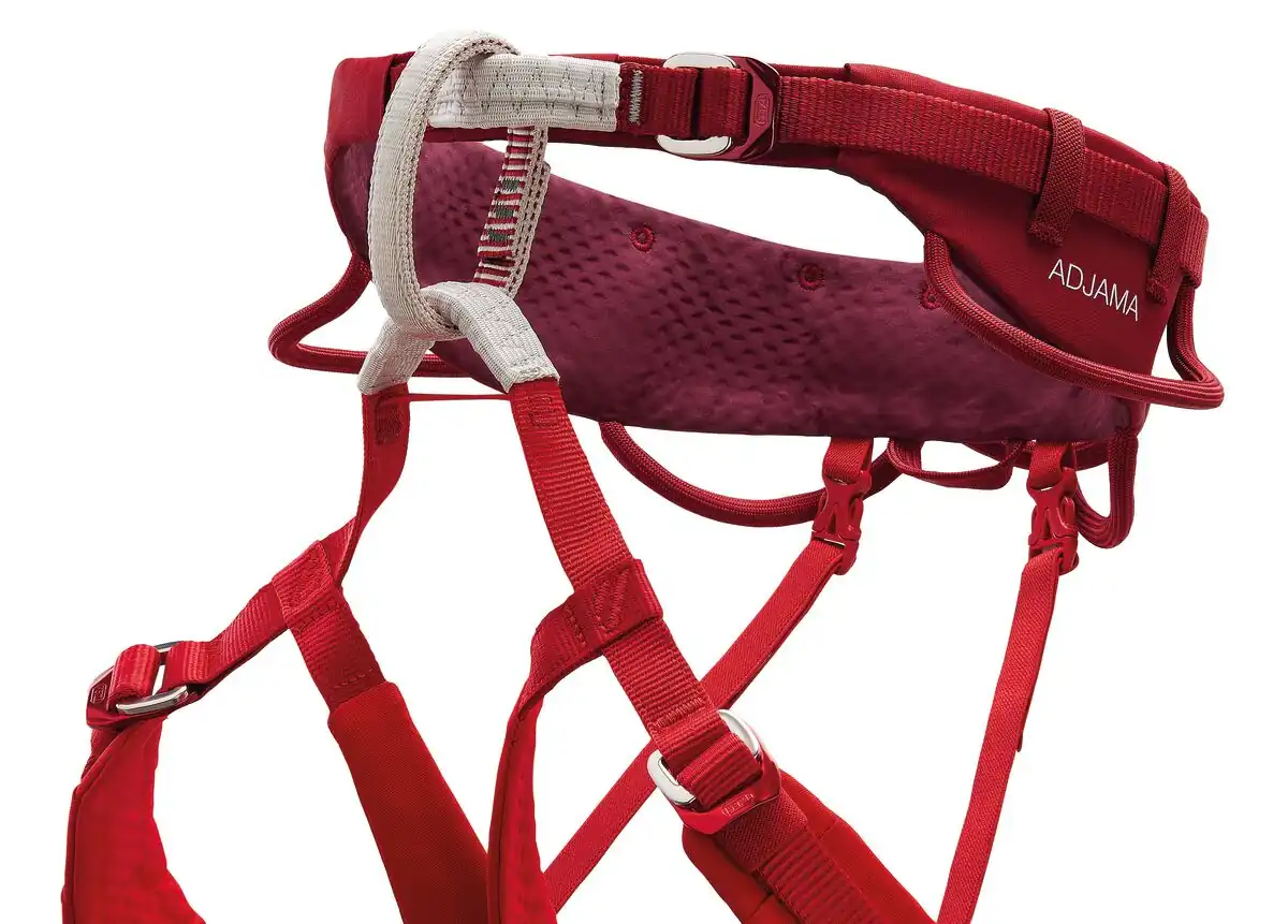 Petzl Adjama Climbing Harness - Dark Red - Image 4