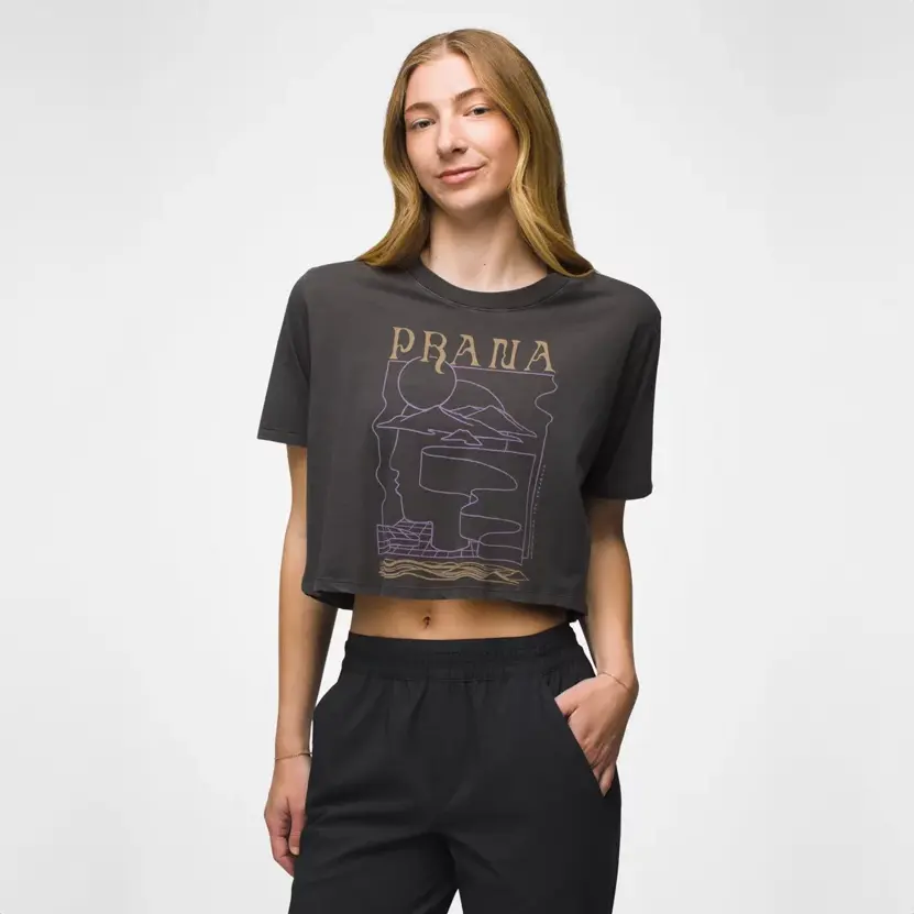 prAna Everyday VW Graphic Womens Crop T-Shirt - Image 3