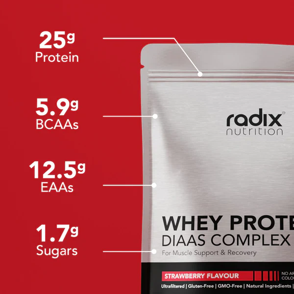 Radix Nutrition DIAAS Complex 1.61 Whey Protein Powder - 1kg - Image 17