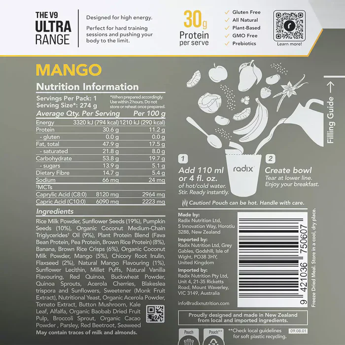 Radix Nutrition Ultra Breakfast - 800Kcal - Image 10