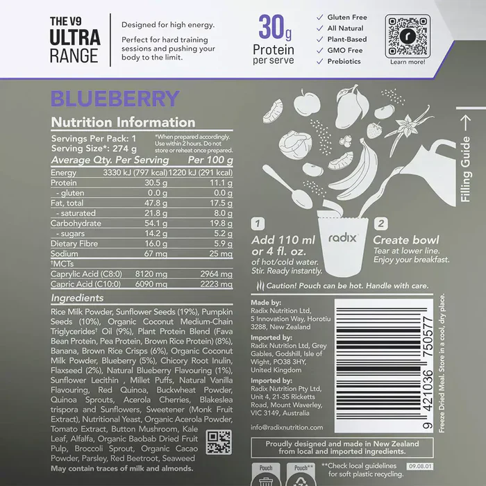 Radix Nutrition Ultra Breakfast - 800Kcal - Image 4