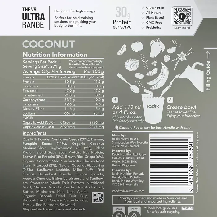 Radix Nutrition Ultra Breakfast - 800Kcal - Image 6