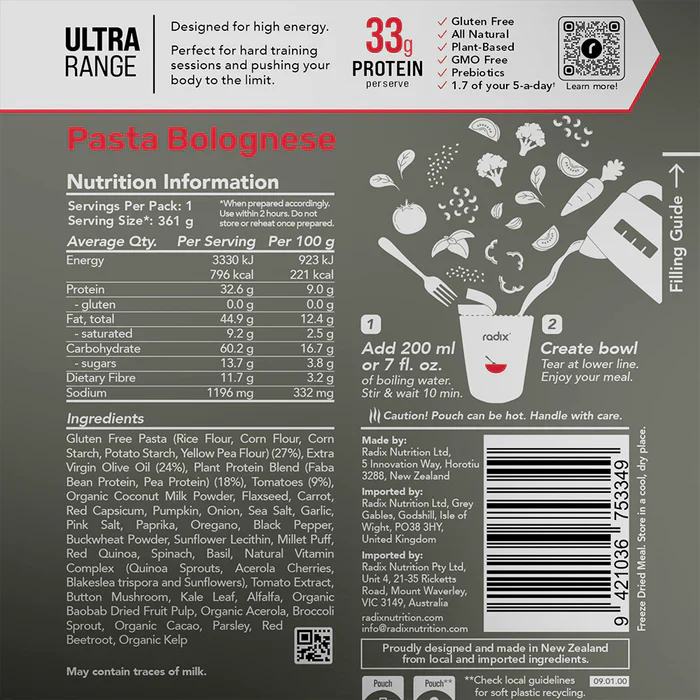 Radix Nutrition Ultra Meal - 800Kcal - Image 8