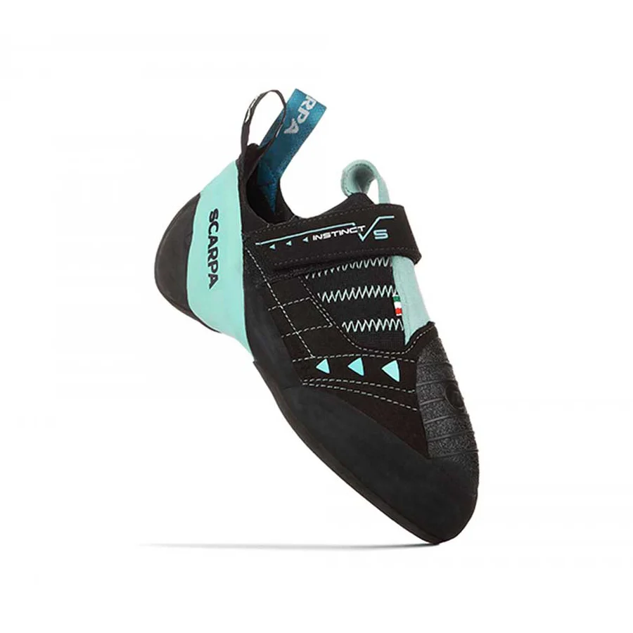 Scarpa Instinct VS Womens Climbing Shoe - Black/Aqua - Image 2