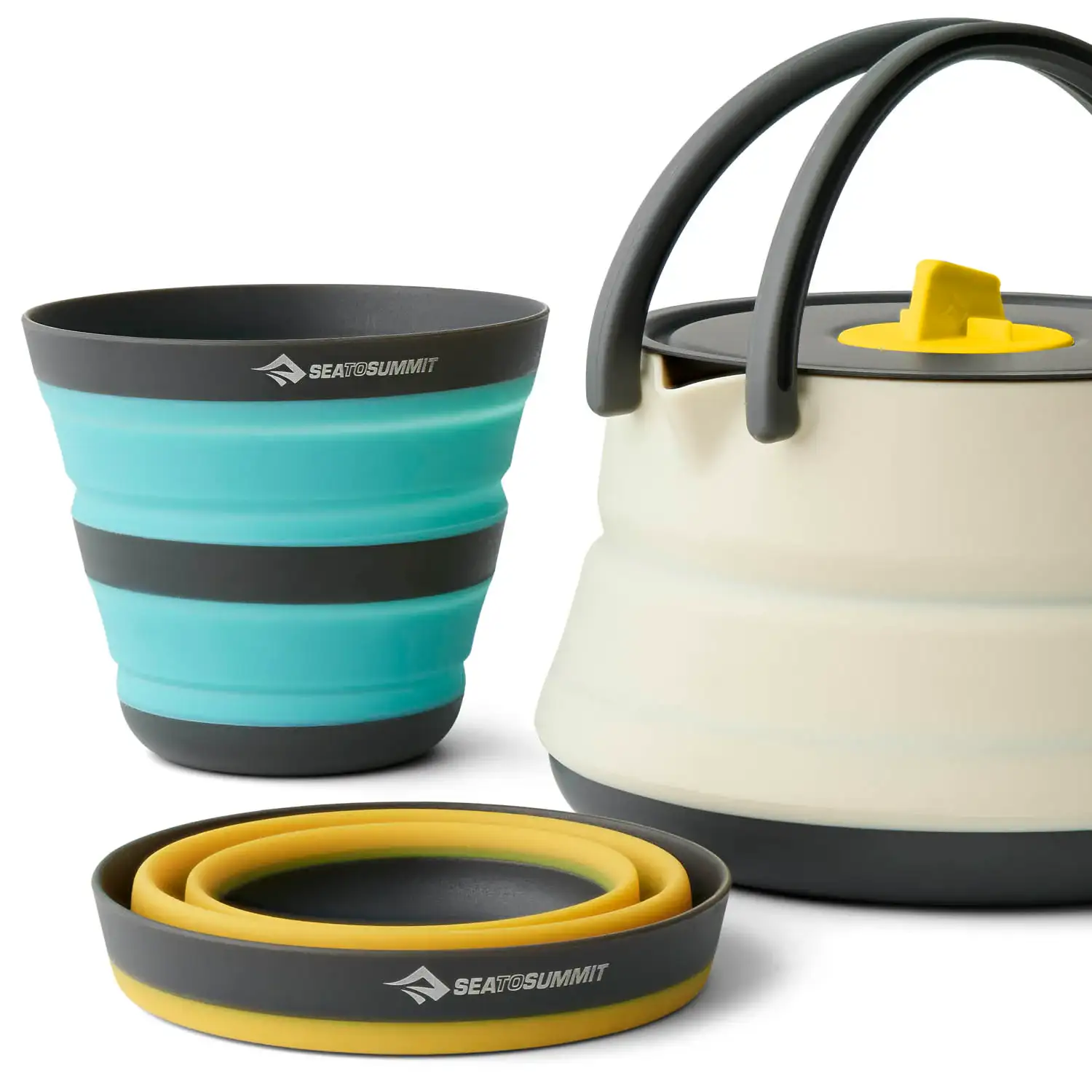 Sea to Summit Frontier Ultralight Collapsible Kettle Cook Set (3 Piece) - Image 3