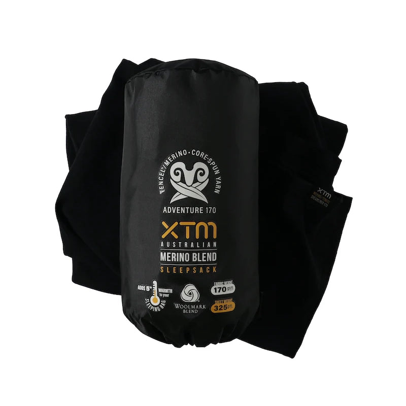 XTM Dreamliner 170 Merino Wool Sleeping Bag Liner - Image 2