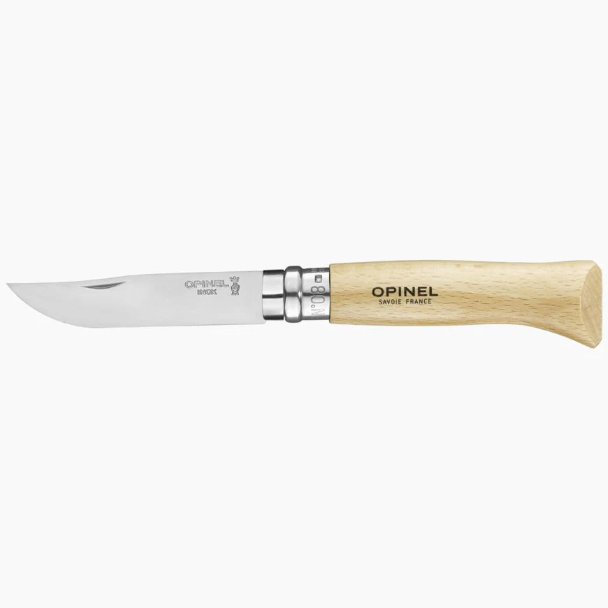 Opinel Traditional No. 8 Stainless Steel Knife with Sheath - Image 2