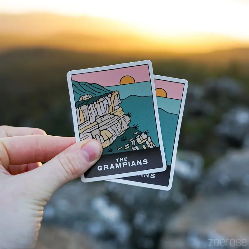 Zoe Rose Creative The Grampians Sticker - Image 2